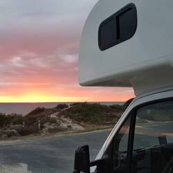 Sonnenuntergang in "The Granites"