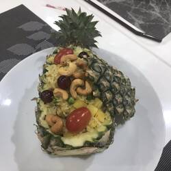 Pineapple fried rice!