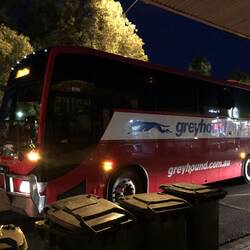 Greyhound Bus; Alice Springs