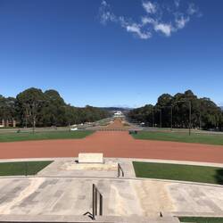 Anzac Parade / Parliament House from Australian War Memorial; Canberra