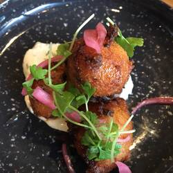 Crab hush puppies