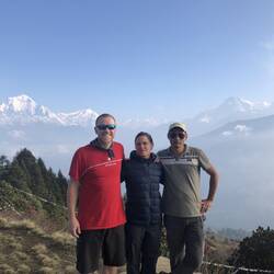 With Madan at the Poon Hill lookout.