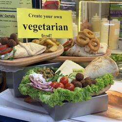 Es gibt auch vegetarisches