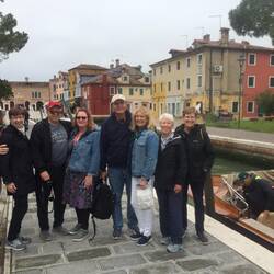 Our intrepid group on Burano Island