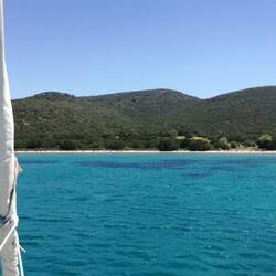 Schöne Bucht mit tollen Farben