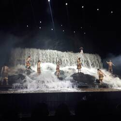 Waterfall on stage