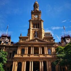 Sydney Town Hall am Morgen