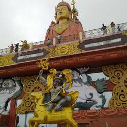 Giant Guru Rinpoche, Samruptse, between Namchi & Damthang