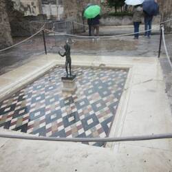 Beautiful mosaic area where water was collected