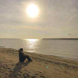 Sandiger Popo für sonnige Blicke