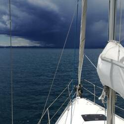 Gewitter vor Chalkis