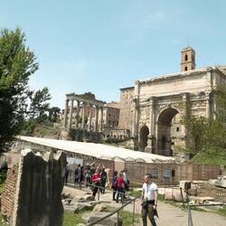 Arch of Septimius Severus & Temple of Vespasian and Titus