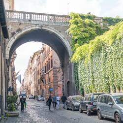 Farnese Arch on Via Giulia