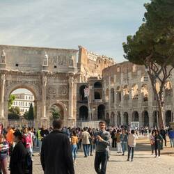 Arch of Constantine and The Colosseum