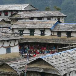 Dorfversammlung in Ghandruk