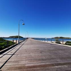Coffs Harbour, Steg an der Marina
