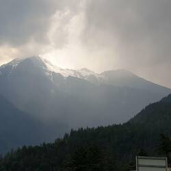 Sunrise over the Himalayas at our first Tibetian checkpoint