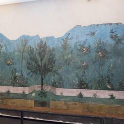 Frescoed dining room walls from the Villa of Livia