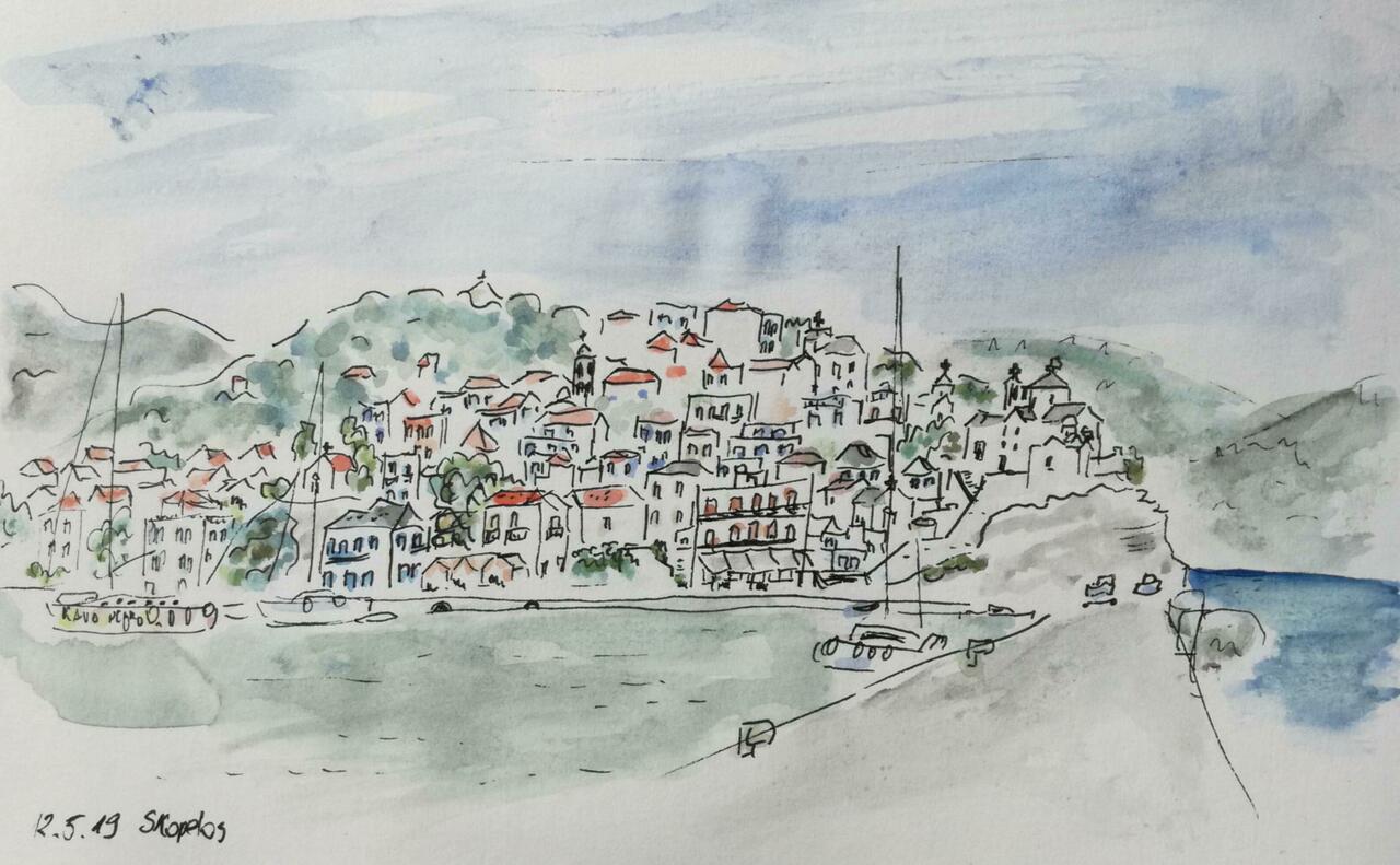 Skópelos erinnert an Hydra