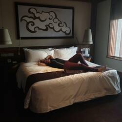 A relaxing bed at last