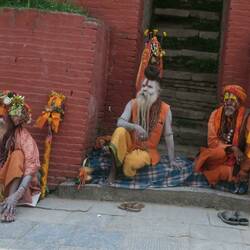 'Sadhus' in Pashupathinath