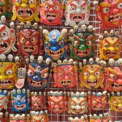 Masks are a popular item for sale