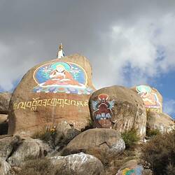 Rock pictures outside the Monastery