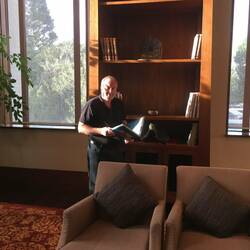 John in the Hotel Study