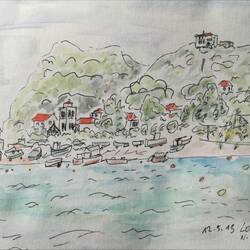 Loutraki mit seiner hübschen Kirche