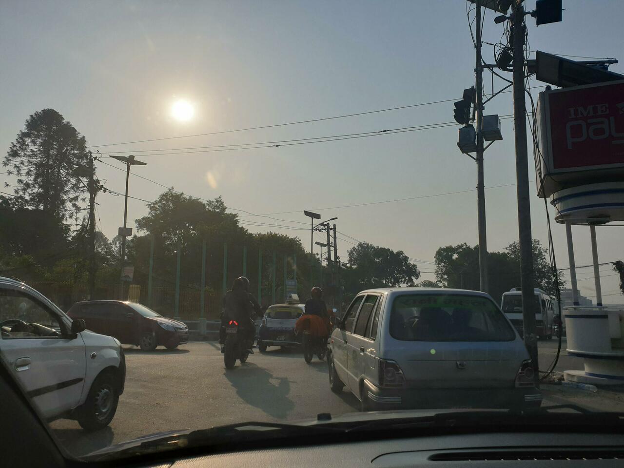 On the way to the airport