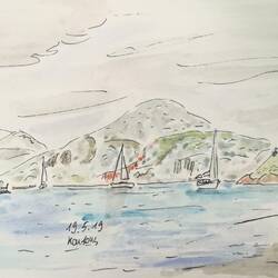 Porto Koufous noch leere Mole