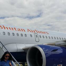 Arriving at Paro Airport