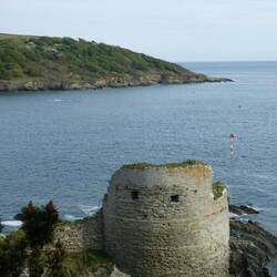 The remains of Fort Charles, Salcombe