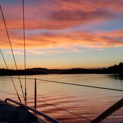 Romantische Sonnenuntergänge