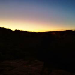 Ankunft am Kings Canyon im Dunkeln