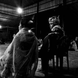 La famille de nos hôtes, quelques instants avant leur performance