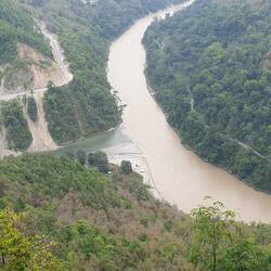 Teesta River forms the border between the two states