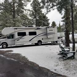 Snow In May, Thanks To Flagstaff's 7000' Elevation