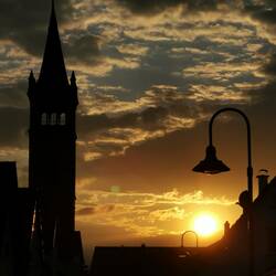 Evening mood - The church of Neuthard!