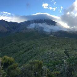 Mount Taranaki am Abend
