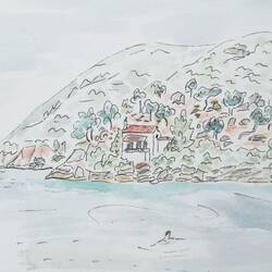 Ormos Peristeri liegt absolut ruhig - abgesehen von einem andauernden Vogelruf