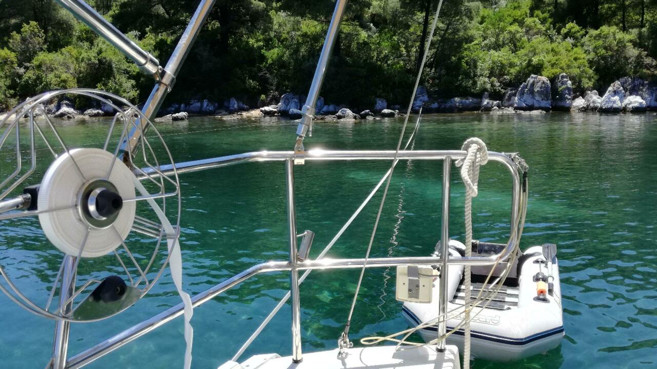 Beiboot und Landleine im Einsatz