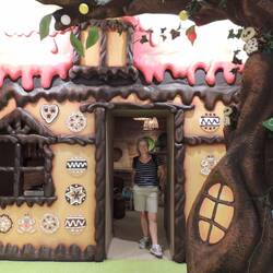 Helen in a gorgeous sweet shop!