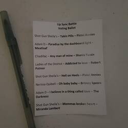 The performers sounded promising...