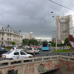 Piata Universitarii sums up Bucharest - part classic, part Communist, part graffiti