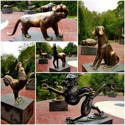 Chinese birth year statues