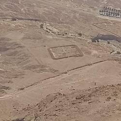 Remains of a Roman camp at the base of the Masada