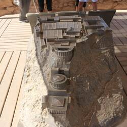 Replica of Herod's palace on the top Masada