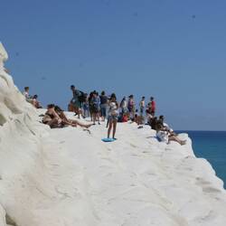 Oben auf der Scala dei Turchi