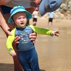 Let's go surfing. Real future experts need to start really early.